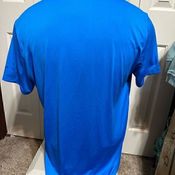 Nike Golf DriFit Blue Mens Large Short Sleeve Polo - Picture 4 of 5